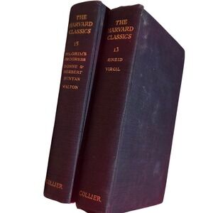The Harvard Classics Volume 13 and 15 Collier Books Set 1909